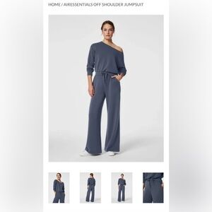 NWT SPANX Air Essentials Off Shoulder Jumpsuit
